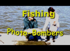 Fishing photo bombers